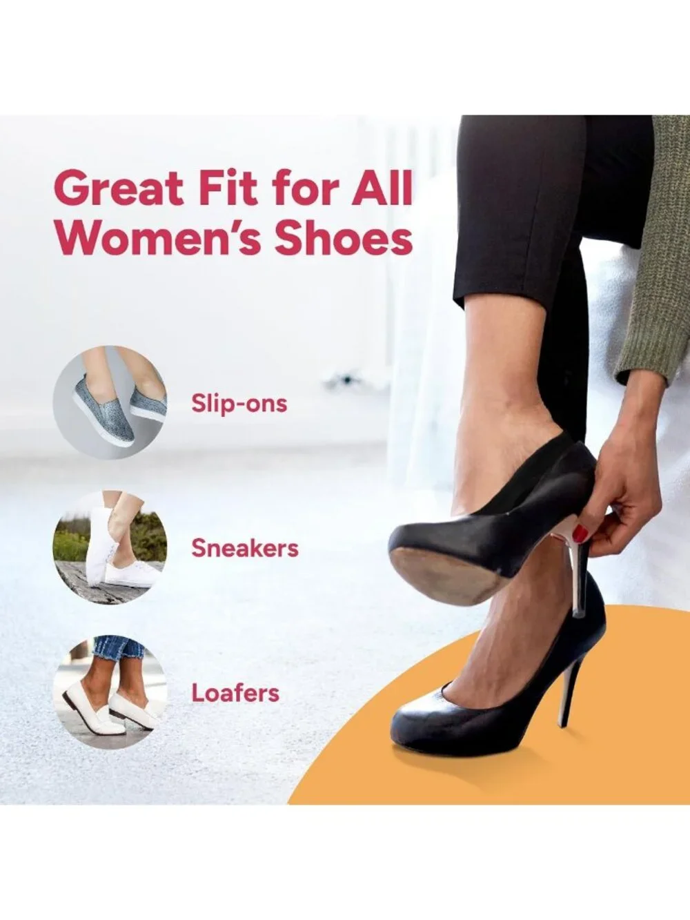 Invisible No Show Socks for Women, Non-Slip Low Cut Liner, Soft & Stretchable